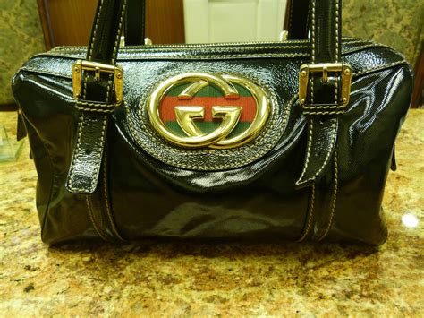 black gucci purses|authentic black gucci purse.